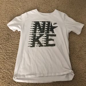 white nike shirt